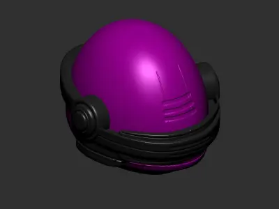 helmet high poly sculpt 3d printable  3D model