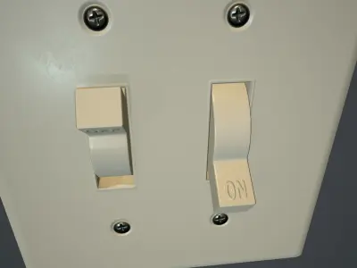 Light Switch PBR Game Ready Low-poly 3D model