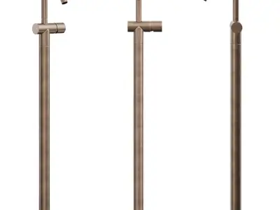 Milli Pure Floor Mounted Bath Mixer 3D model