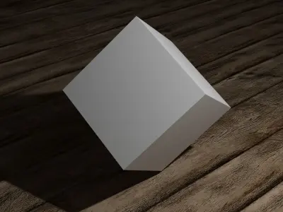 Blender Default Cube Low-poly 3D model