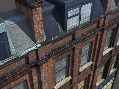 Apartment House 48 Low-poly 3D model