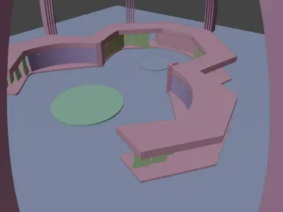 Virtual TV Studio 3D model