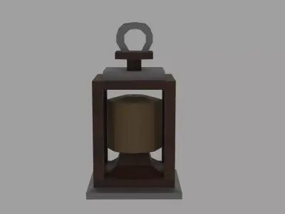 Stylized Low Poly  Lantern  Game Ready Low-poly 3D model