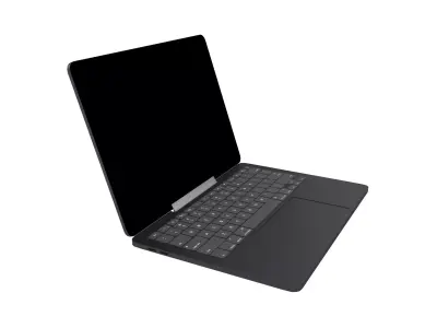 Laptop Mockup v1 003 Low-poly 3D model