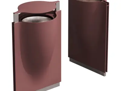 528 exterior and architecture 20 trash cans 02 3D model