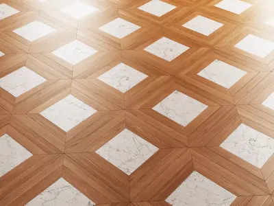 Aurum Mosaico Parquet By Heatwood 3D model