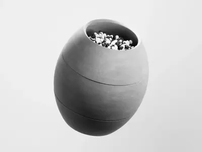 Concrete Street Props with Graffiti 3D Model Pack 3D model