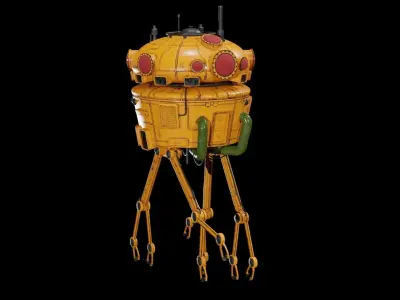 Sci-Fi Collector 3D Model Low-poly 3D model