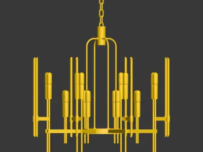 Hudson Valley Bari Chandelier 3D model
