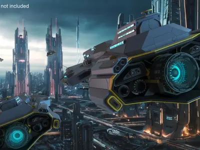  Battle Spaceship Grey 