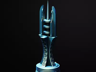 The Spindale Of Solara Building Scifi 3D Printable STL File 3D print model