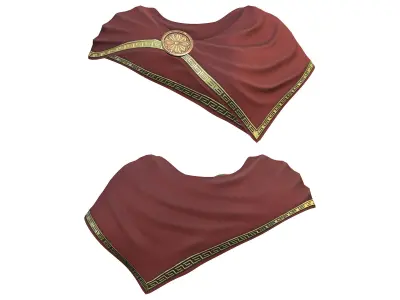 Full Roman Female Commander Soldier Outfit Low-poly 3D model
