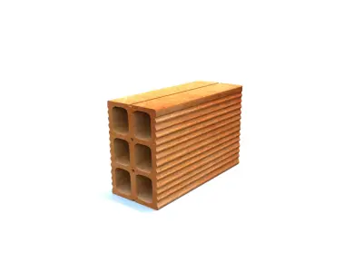 Brazilian Brick Low-poly 3D model
