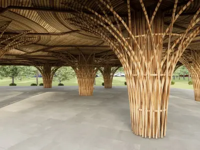 Bamboo Architecture 3D model