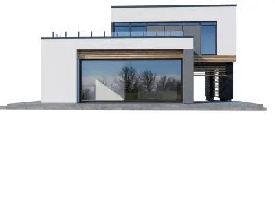 Modern house Premium 3D model