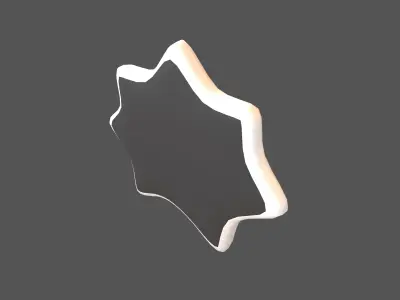 Speech Balloon v32 002 Low-poly 3D model