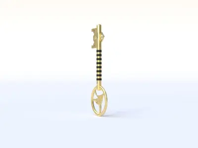 Legendary Key Low-poly 3D model