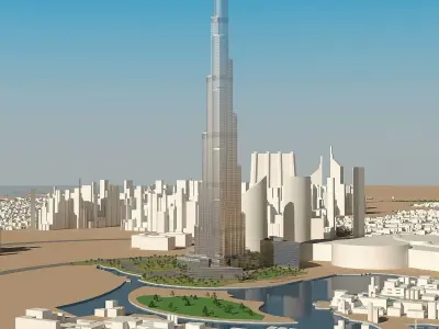 Burj Kalifa Dubai 3D model