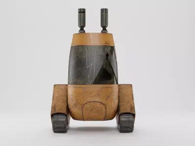 SCI-FI ROBOT 3D model 2