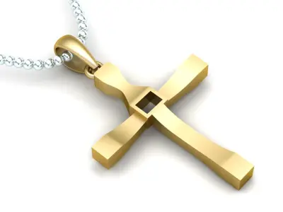 Light Gold Cross New Design  CP 50 3D print model