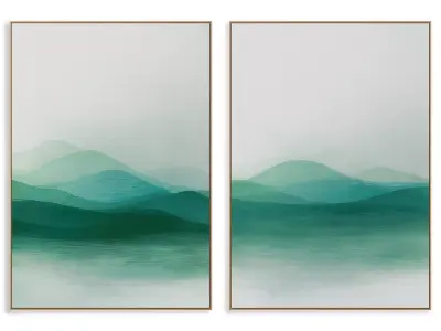 Abstract Painting Frame set 3D model 451