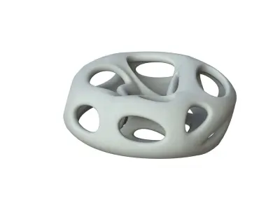 SciFi Cube Object No 65342 Low Poly Shape Low-poly 3D model