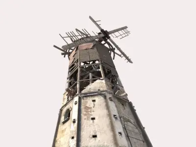 Abandoned Windmill 3D model