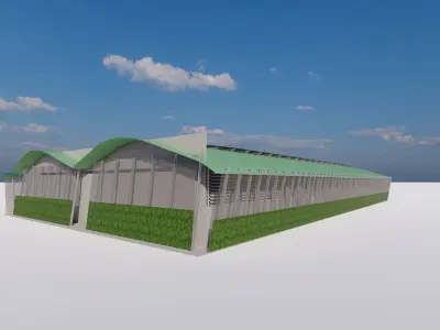 Warehouse-Warehouse Building  3D model