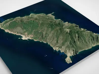 Island Marettimo Sicily 3D model