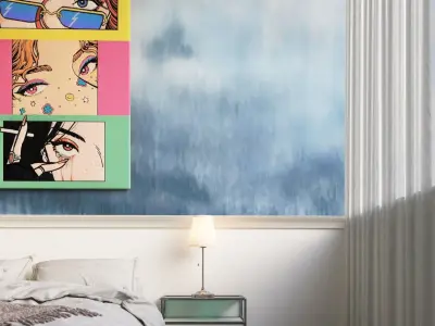 modern classic bedroom 3D model purchase
