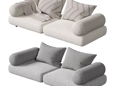 Seat Pillow Set 04 3D model