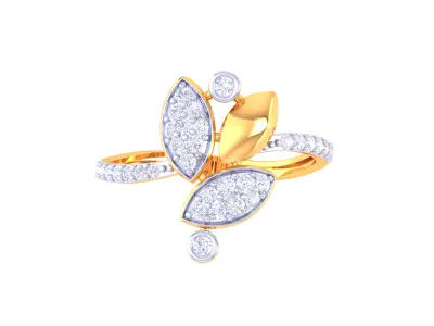 Women Ring MTL 3dm STL OBJ FBX Details 3D print model 8