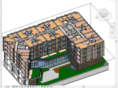 Revit Commercial High Detail Project  3D model