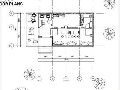 Fast-food - Revit 3D model