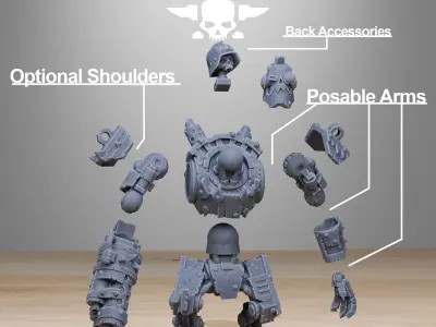Orkaz Bots Infantry 3D print model