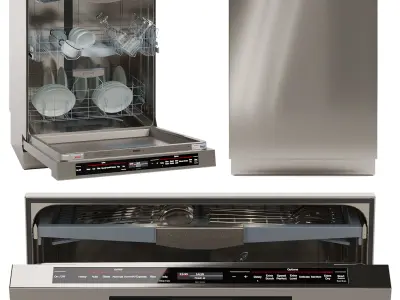 Bosch Dishwasher Collection Benchmark and 800 Series Low-poly 3D model