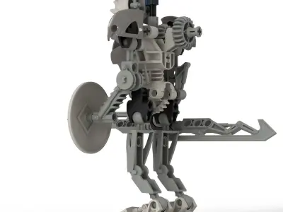 Kopaka Nuva - LEGO Bionicle Low-poly 3D model