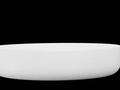 Eating Plate Low-poly 3D model