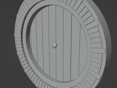 Hobbit door 3D print model
