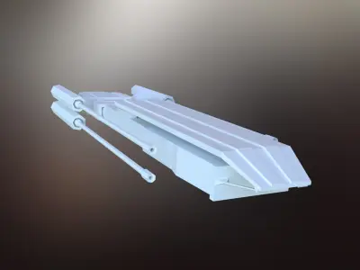 Sci-Fi War Spaceships collection Low-poly 3D model