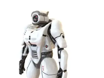 Robot K99 Low-poly 3D model