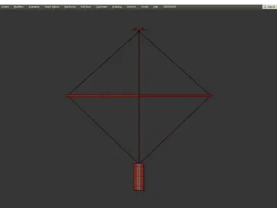 ED037 BRASS CHANDELIER Low-poly 3D model