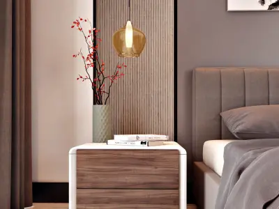 Bedroom 3D model 12