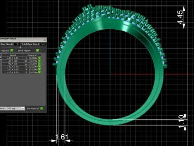 Diamond Ring for Women 3D print model 3