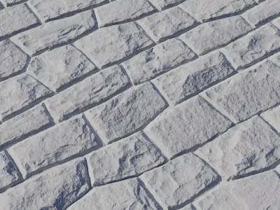 Realistic Hand Cut Granite Paving Blocks Texture