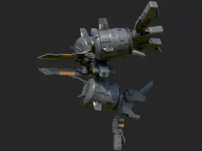 sci-model544 spaceship 3D model