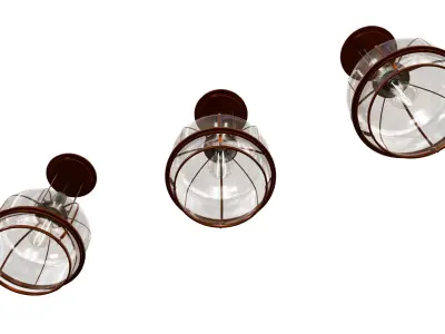 INDUSTRIAL LAMP 3D model 2