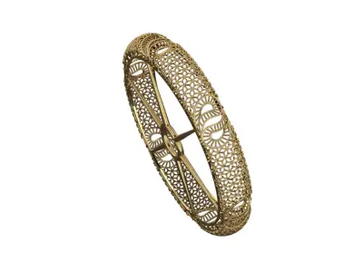 1535 Loop-Filigree Bangle 16gm 3D print model