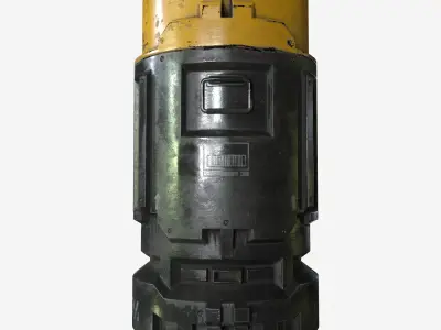 Sci Fi Industrial Barrel Crate Game Ready PBR Textures Low-poly 3D model