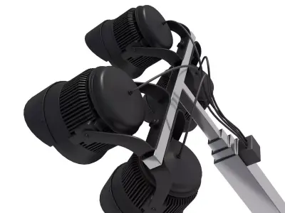 Mobile stadium Light Tower 3D model